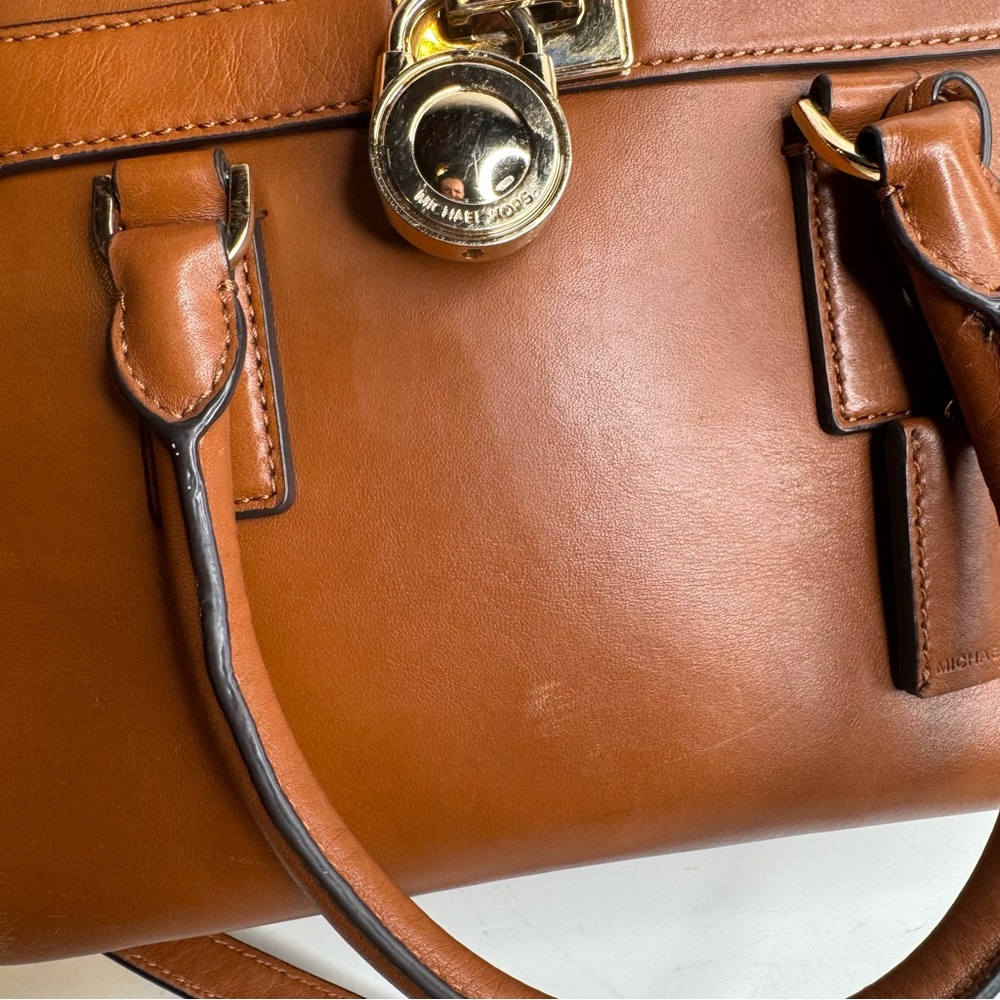 Michael‎ Kors | Hamilton Traveler Luggage Messenger Leather Crossbody Handbag - Picture 11 of 16